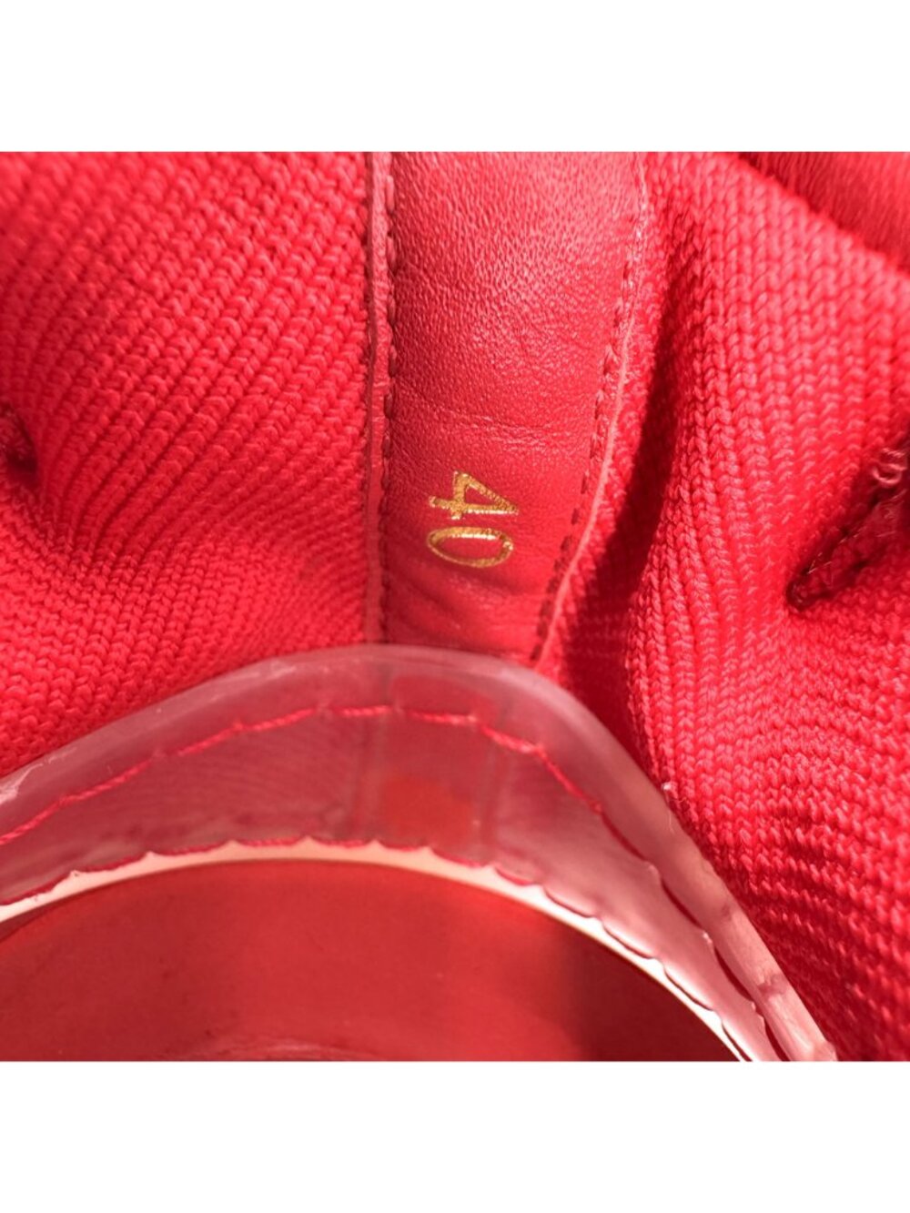 Louboutin Arpoador Drawstring Sock Sneaker Red Suede Size 40 US 10 Women Low Top - Picture 15 of 15